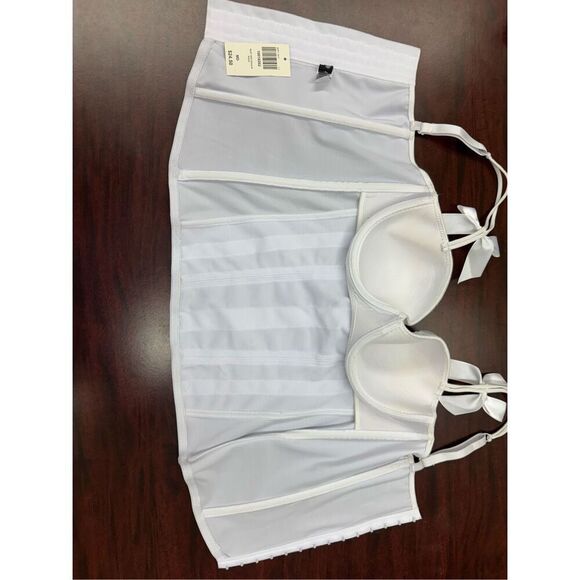 NWT Hot Topic Morbid Threads White Corset Size Medium - Picture 5 of 8